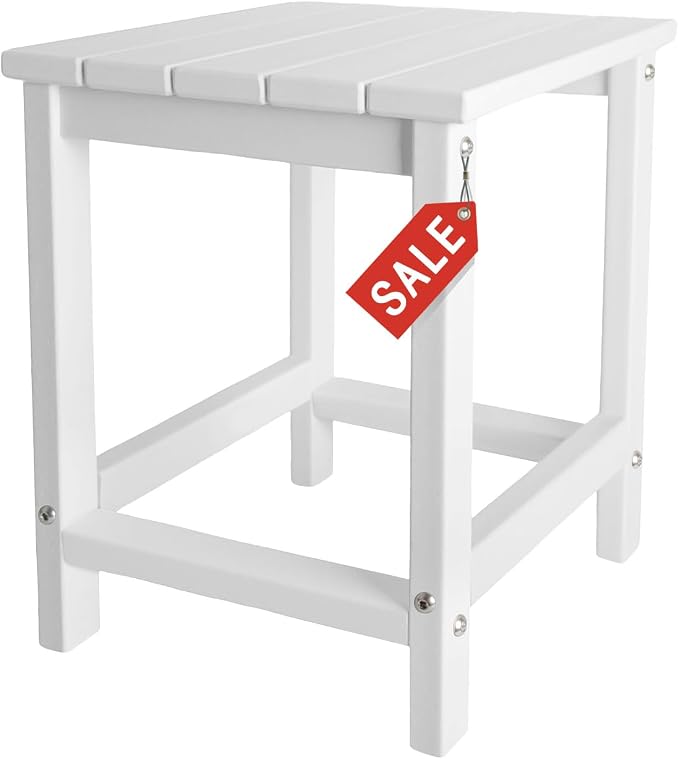 Outdoor Side Tables Adirondack, HDPE Small Table by GARDENSTAR