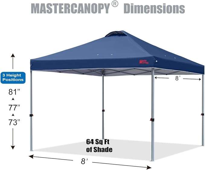 MASTERCANOPY Canopy Tent with Roller Bag - Image 2