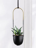 Metal Hanging Planter for Indoor Outdoor Plants Wall and Ceiling Hanging Flower by ABETREE