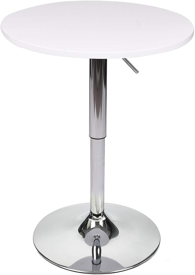ARTETHYS Bar Table Adjustable Height Swivel 360 Degrees Round Tall Cpunter - Image 9