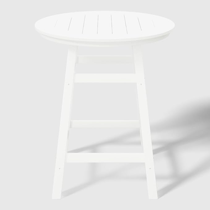 WestinTrends Malibu 5-Piece HDPE Outdoor Patio Dining Bar Bistro Table Set - Image 6