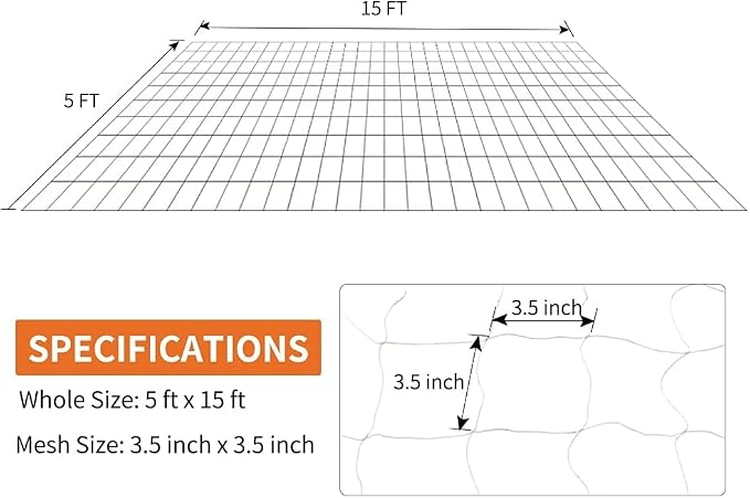 Tcamp Garden Trellis Netting for Plants - Image 3
