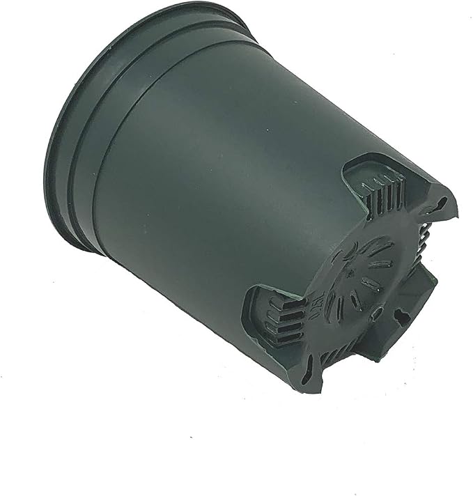 4 Inch Nursery Pot Green Plastic Planters - Image 2