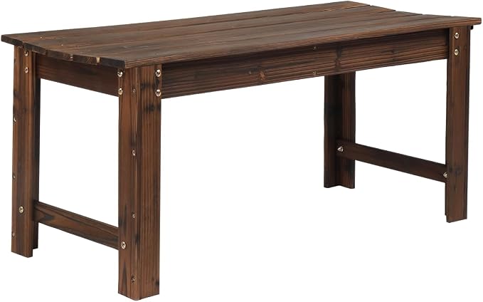 VINGLI Outdoor Wood Bench by VINGLI