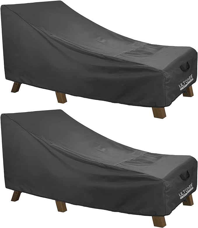 ULTCOVER Waterproof Patio Lounge Chair Cover Heavy Duty Outdoor Chaise Lounge by ULTCOVER