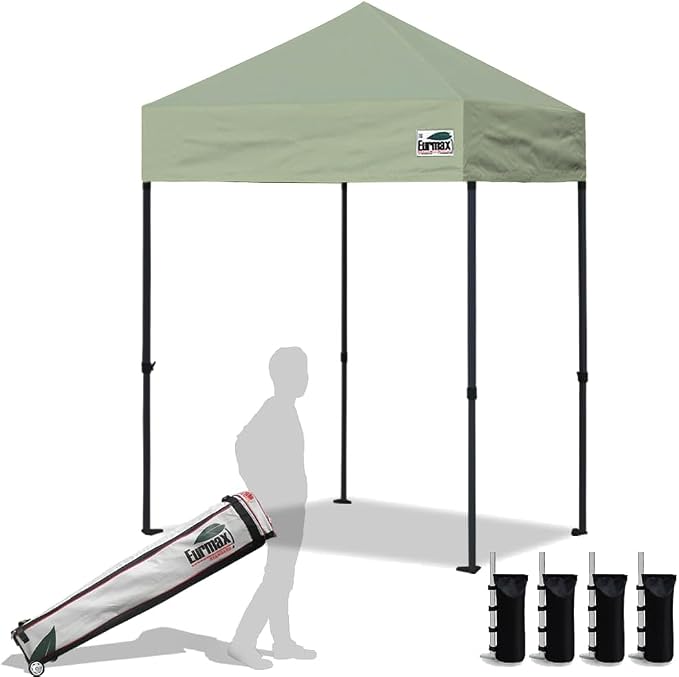 Eurmax USA 5'x5' Pop Up Canopy Tent Commercial Instant Canopies by Eurmax