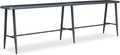 PURPLE LEAF Outdoor High Bar Table Extra-Long Rectangular Patio Pub Balcony by PURPLELEAF