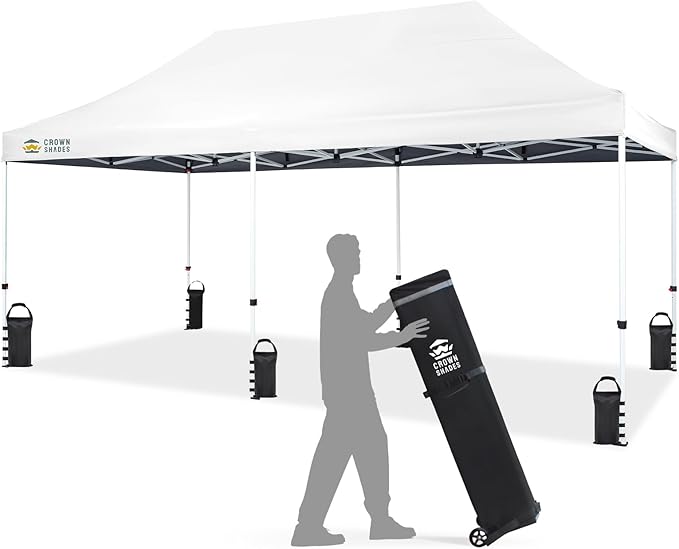 CROWN SHADES 10x20 Pop Up Canopy Tent by CrownShades
