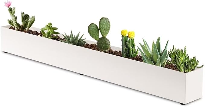 Window Sill Planter Box Trough Rectangle Planter Long Window Planters Modern by GZGNEEVL