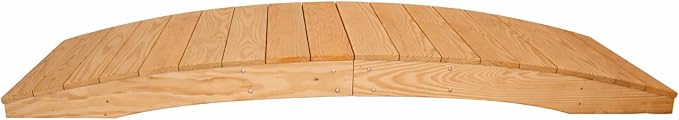 8 FT Natural Amish Made Pinewood Heavy Duty Garden Bridge by Unknown