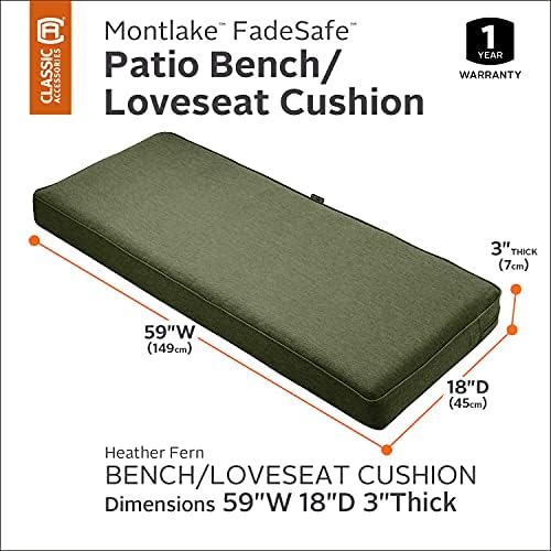 Classic Accessories Montlake FadeSafe Water-Repellent 59 x 18 x 3 Inch Outdoor - Image 2