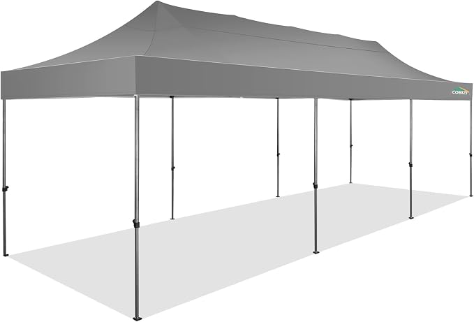 COBIZI 10x30 Pop Up Canopy Without Sidewall, Heavy Duty Canopy UPF 50+ All - Image 9