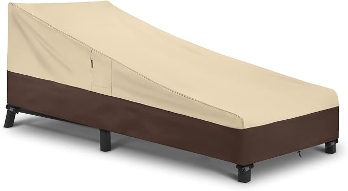 Arcedo Waterproof Patio Chaise Lounge cover, heavy duty Lounge Chair Covers by ARCEDO