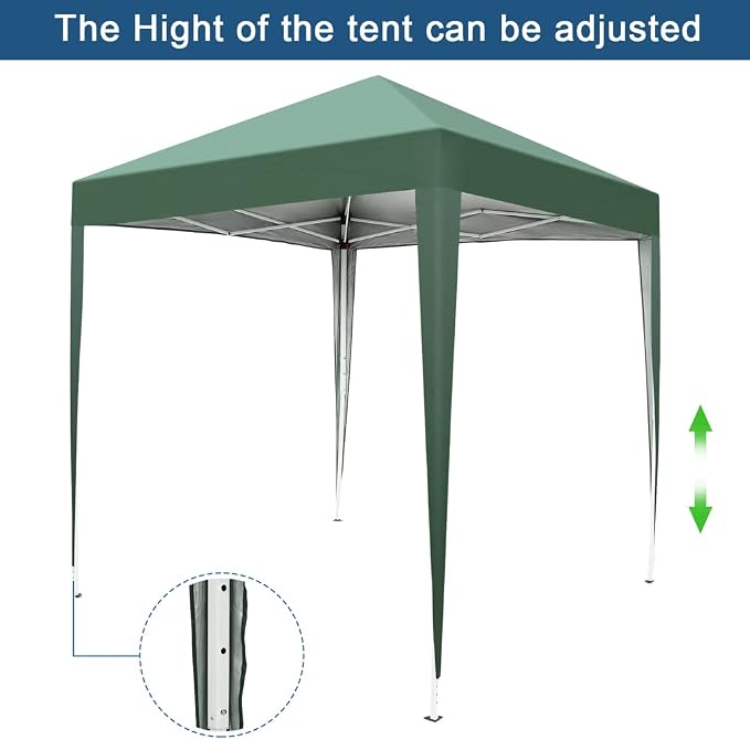 Outvita 6.5x6.5ft Pop Up Canopy Tent, Outdoor Instant Shelter Folding Canopy - Image 2
