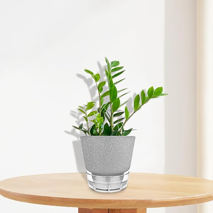 Plant Pots - 6" Orchid Pot, 5 Pack Orchid Pots - Self Watering Pots - Image 7