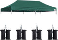 Eurmax USA 10x20 Pop Up Canopy Replacement Canopy Tent Top Cover, Instant by Eurmax