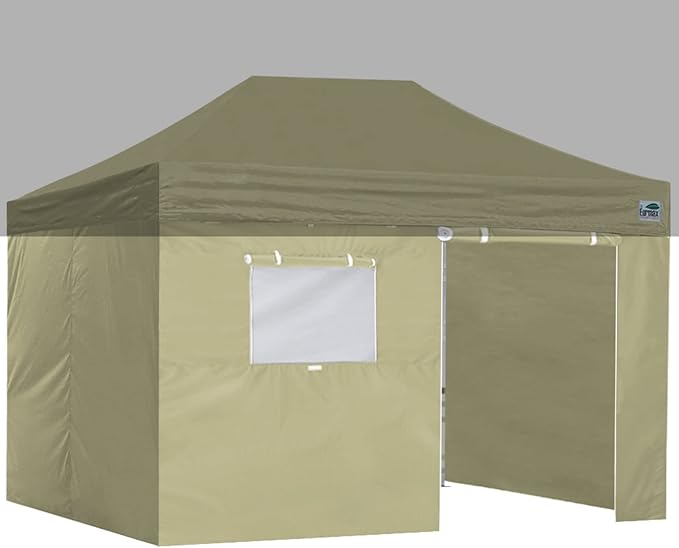 Eurmax USA Full Zippered Walls for 10 x 15 Easy Pop Up Canopy Tent, Enclosure by Eurmax