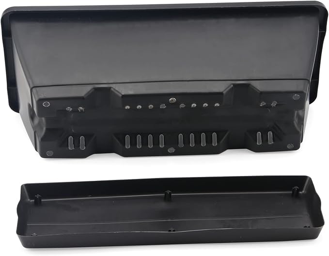 LEXININ 6 Pack 17 Inch Black Plastic Rectangular Window Planter Box, Window - Image 4