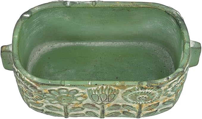 8 inch Green Pots Planters Indoor Plants Succulent Pots Rectangle Window Box - Image 6