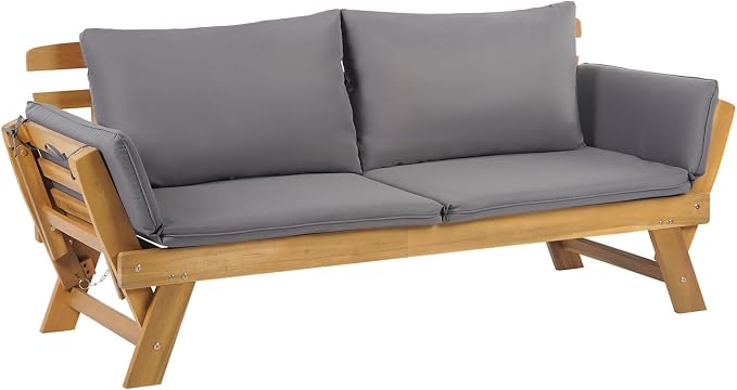 FDW Outdoor Patio Couch Daybed Sofa Loveseat Seating Outdoor Couch Daybed by FDW