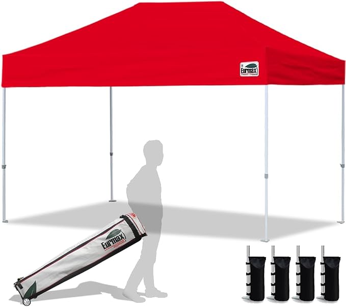 Eurmax USA 8'x12' Pop Up Canopy Tent Commercial Instant Canopies by Eurmax