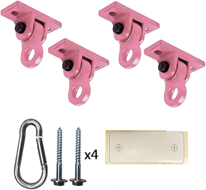 Heavy Duty Pink Swing Hangers Screws Bolts Included Over 5000 lb Capacity by ABUSA