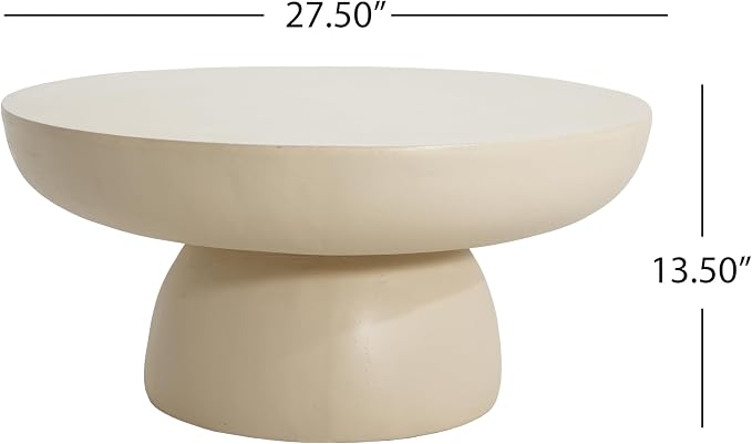 Christopher Knight Home Patsy Modern Lightweight Concrete Coffee Table - Image 2