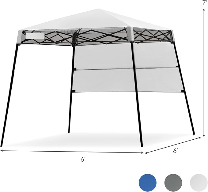 Fireflowery 7’ x 7’ Pop Up Canopy Tent, Portable Shelter Canopy w/Backpack - Image 5