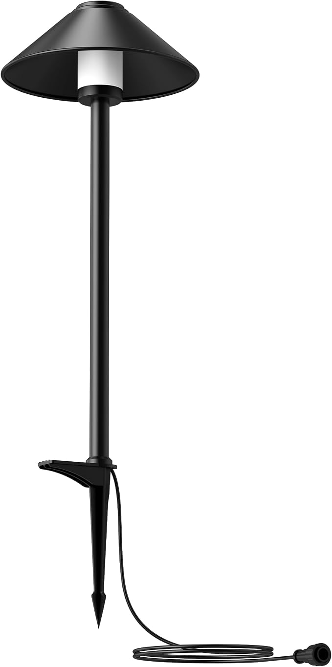 Feit Electric Smart Outdoor Cone Path Lights, 100 Lumens, Color Changing & - Image 2