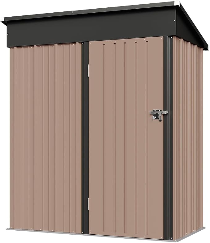 Aoxun 5x2.7 FT Shed Outdoor Storage Shed Metal Tool Shed - Image 7