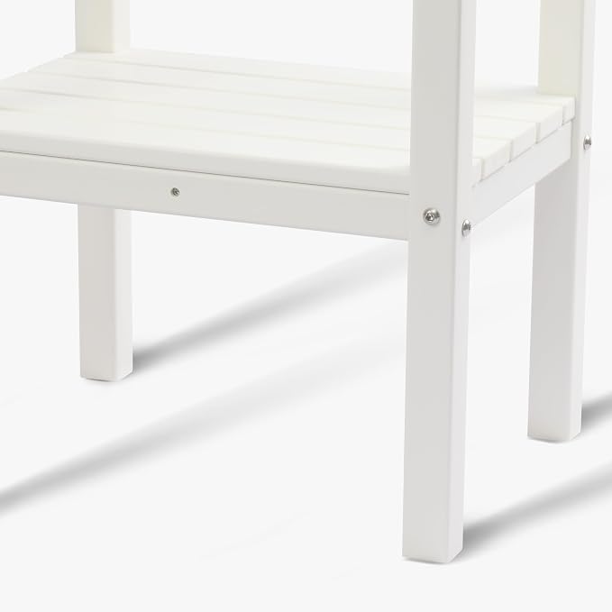 WestinTrends Malibu 36" Outdoor Adirondack HDPE 2-Tier Patio Side Table - Image 8