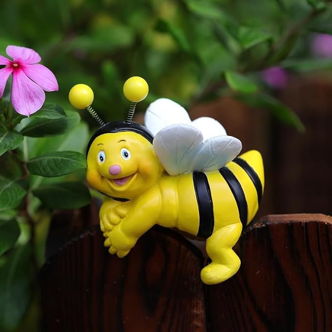 2-Piece Set Bees Pot Huggers for Planters, Climbing Bee Flower Pot Hugger - Image 6