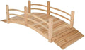 Pemberly Row Cedar Wood Garden Bridge, 73 in Length, Handcrafted by PEMBERLYROW