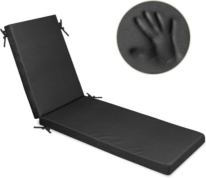 Milliard Memory Foam Outdoor Chaise Lounge Cushion – Lounge Cushion - Image 7