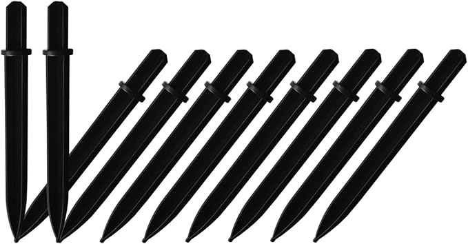 10 Pack Solar Light Stakes Replacement, ABS Reinforced Ground Spikes, Solar by Unknown