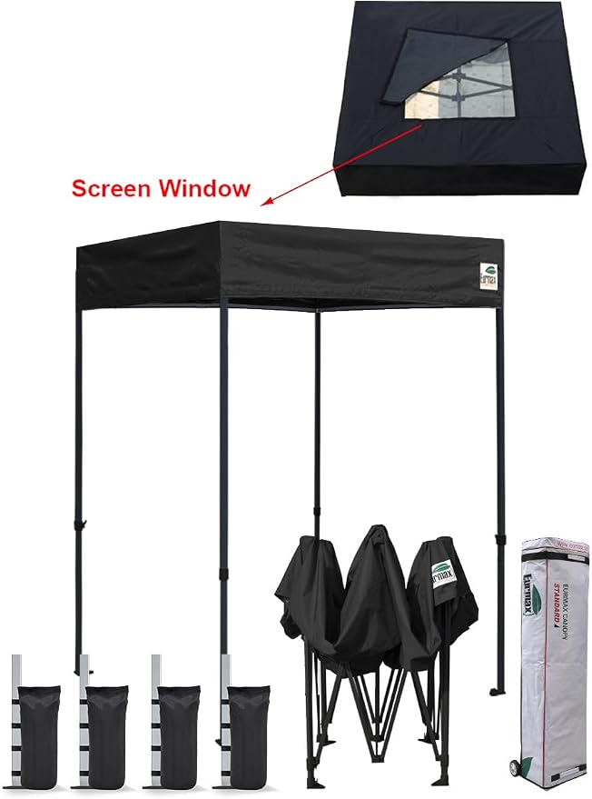 Eurmax USA Printed 5x5 Flat Top Pop Up Canopy Tent Commercial Instant Canopies - Image 4
