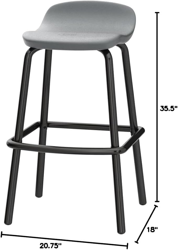 Suncast Outdoor Modern Resin Patio Bar Stools - Image 3