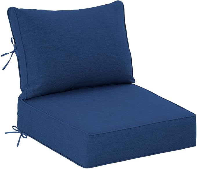 Sundale Outdoor Olefin Deep Seat Cushion, Patio Chair Cushion and Pillow by SundaleOutdoor