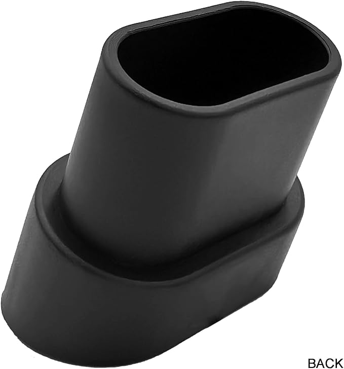 Porch Swing Feet Replacement Oval, 2-3/16" x 1" Black Angled Tube Insert - Image 4