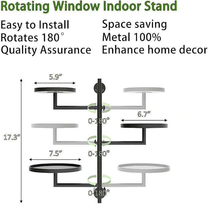 Rotating Wall Plant Shelves Plant Shelf - Image 5