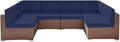 Outdoor Replacement Cushions for Patio Furniture, Splash-Resistant and by SpaceHop