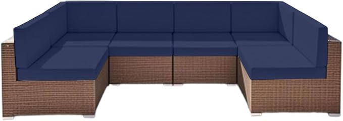 Outdoor Replacement Cushions for Patio Furniture, Splash-Resistant and by SpaceHop