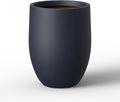 Kante 16.5 Inch Tall Concrete Planter, Large Indoor Outdoor Plant Pot by Kante