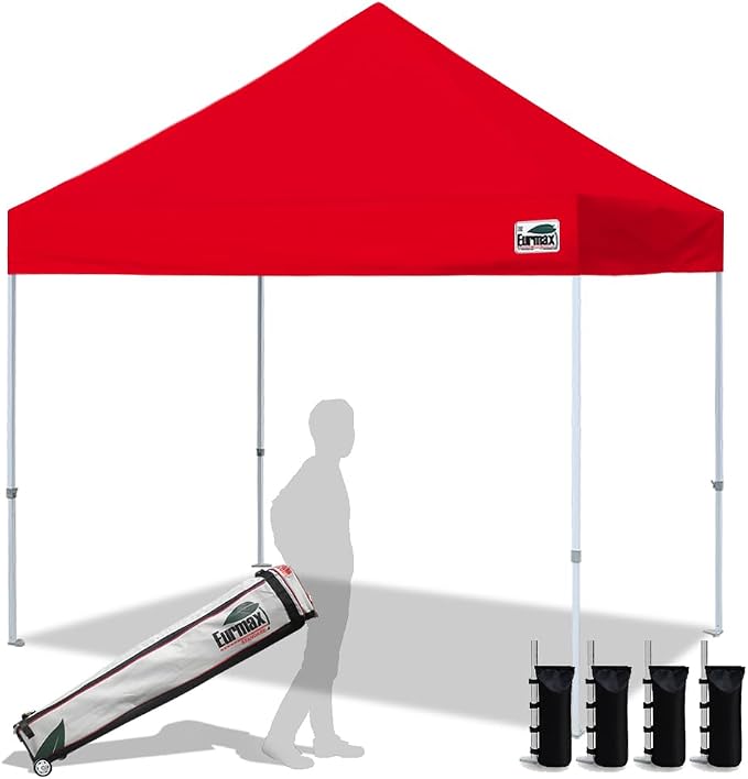 Eurmax USA 8'x8' Pop Up Canopy Tent Commercial Instant Canopies by Eurmax