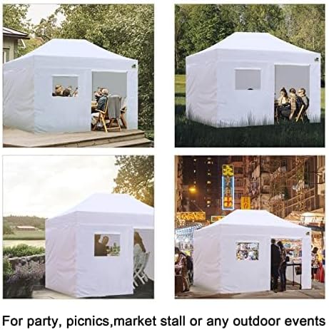 Eurmax USA Full Zippered Walls for 10 x 15 Easy Pop Up Canopy Tent, Enclosure - Image 3