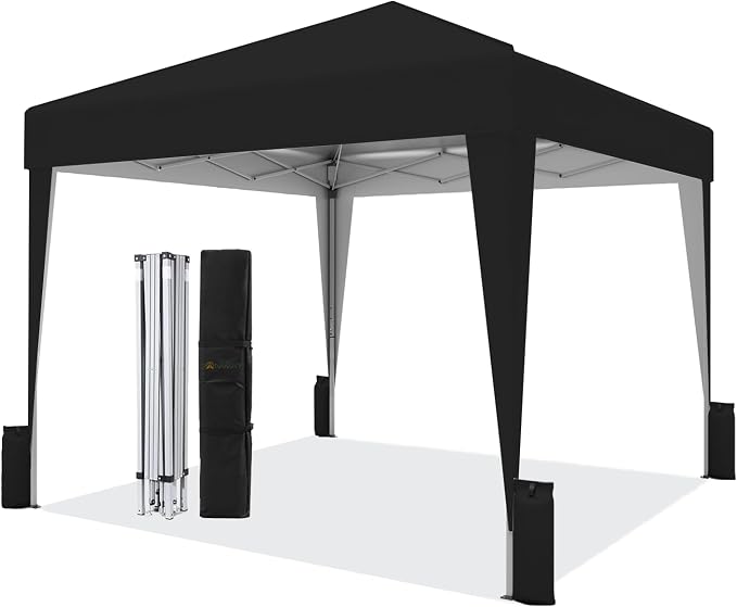SANWAY 10x10 Pop up Canopy Tent, One-Button, Outdoor Instant Canopy Protable by SANWAY
