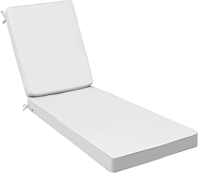 AAAAAcessories Outdoor Chaise Lounge Cushions, Fade-Resistant, Waterproof Patio by AAAAAcessories