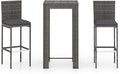 vidaXL 3 Piece Outdoors Patio Bar Set by vidaXL