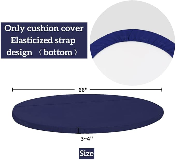 Outdoor Weatherproof Sunproof Waterproof Round Bed Cover, - Image 2
