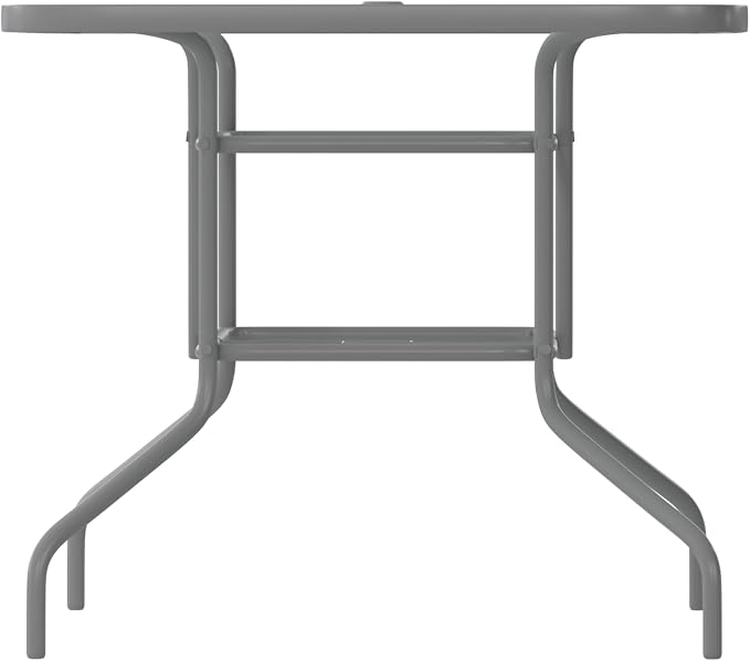 Flash Furniture Tory 31.5" x 55" Rectangular Tempered Glass Metal Table - Image 8